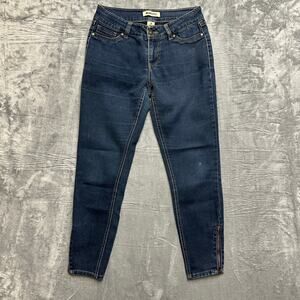 BLUESPICE Low Rise Skinny Jeans Women's‎ Size 3 Blue Denim Dark Wash Stretch